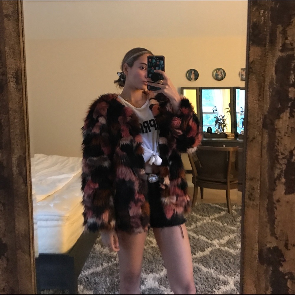 uo fluffy coat